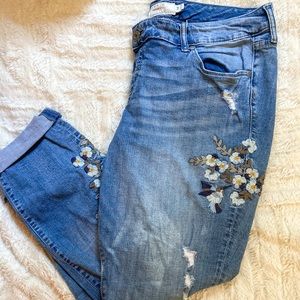 Torrid floral jeans